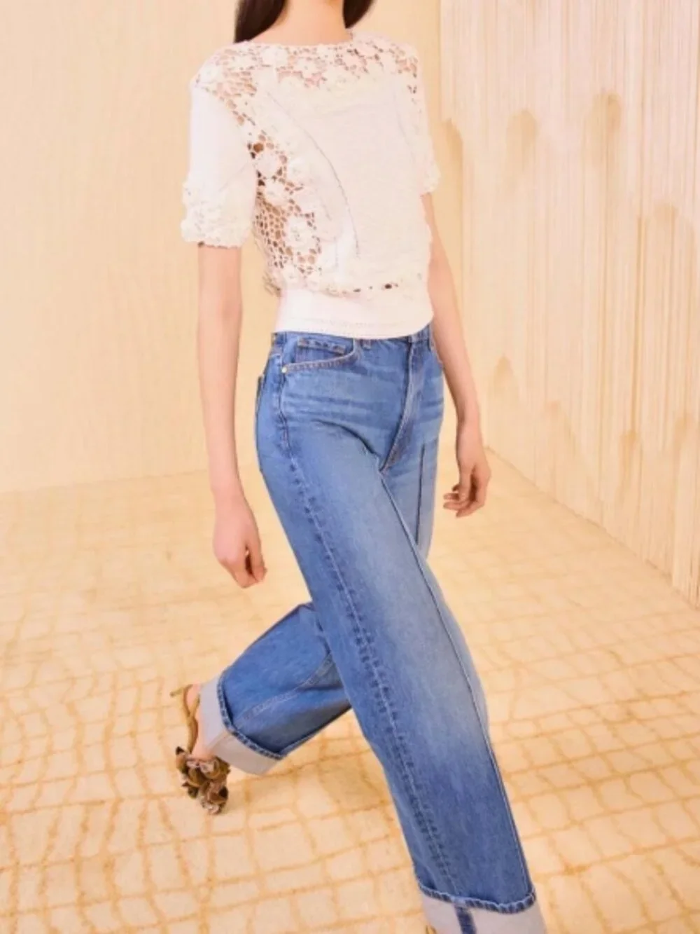 NWOT ULLA JOHNSON Stella Short Sleeve Knit Top Sweater in Pristine S $750